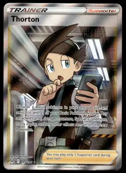 Pokemon TCG SWSH11: Lost Origin #195/196 Thorton (Full Art) Holo NM - Image 1