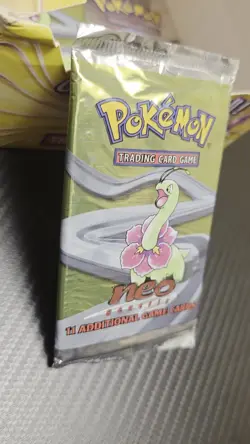 2000 Pokemon TCG Neo Genesis CASE FRESH Factory Sealed Booster Pack (Meganium) - Image 2