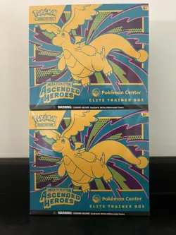 2x Pokemon TCG - Ascended Heroes Pokemon Center ETB Elite Trainer Box Sealed - Image 2