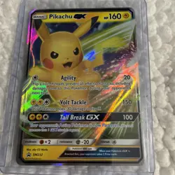 Pokemon TCG Holo Ultra Rare Pikachu GX SM232 Black Star Promo - Image 3