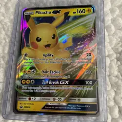 Pokemon TCG Holo Ultra Rare Pikachu GX SM232 Black Star Promo - Image 4