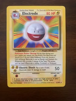 Pokemon TCG - Electrode 21/102 - Base Set - Near Mint NM - Image 1