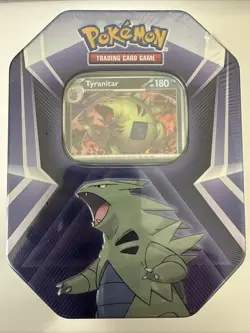 Tyranitar Triple Whammy Collectors Tin - Pokemon TCG - Factory Sealed - Image 1