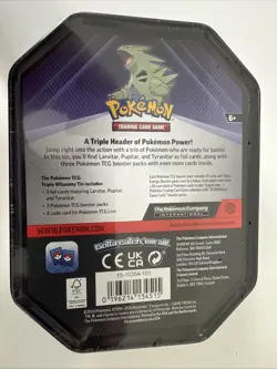 Tyranitar Triple Whammy Collectors Tin - Pokemon TCG - Factory Sealed - Image 3