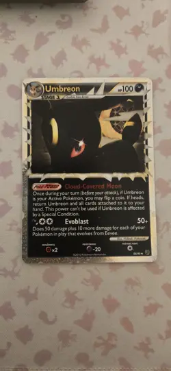 2010 Pokemon Umbreon (Prime) 86/90 Undaunted Holo LP Same Day Ship Read Desc - Image 1