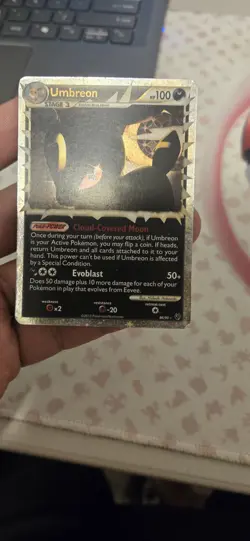 2010 Pokemon Umbreon (Prime) 86/90 Undaunted Holo LP Same Day Ship Read Desc - Image 2