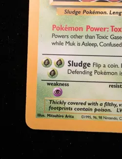 Muk ⭐ 13/62 Fossil Holo Base Set Vintage Pokemon LP Gradebale Mint - Image 4