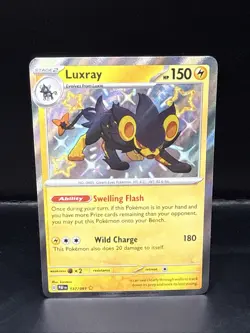 Pokemon Luxray 137/091 Sv: Paldean Fates Shiny Rare Holo Pokemon - Image 2
