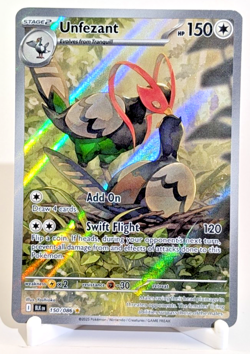 Pokemon TCG Unfezant Illustration Rare 150/086 From Black Bolt Mint/NM -Fast Shp - Image 1