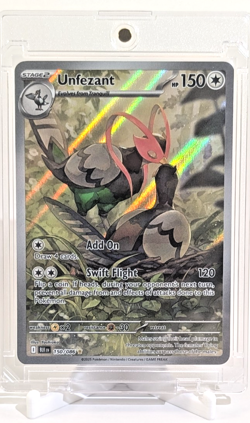 Pokemon TCG Unfezant Illustration Rare 150/086 From Black Bolt Mint/NM -Fast Shp - Image 3