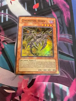 YUGIOH - CYBERDARK HORN - SUPER RARE - 1ST ED - LP - CDIP - Image 1