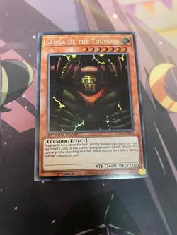 YUGIOH - SANGA OF THE THUNDER - SECRET RARE - SGX2 - NM - 1ST ED - Image 1