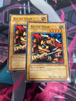 YUGIOH - BATTLE STEER X2 - COMMON - DB2 - NM - Image 1