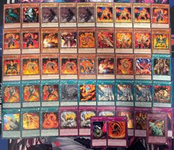 YUGIOH - VOLCANIC BURN DECK - FIREWALL, RIMFIRE, INFERNO, FIRE EJECTION, BLAZE - Image 1