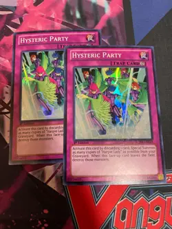 YUGIOH - HYSTERIC PARTY X2 - SUPER RARE - 1ST ED - LP - LCJW - Image 1