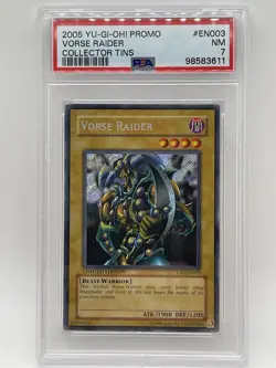 Vorse Raider 2005 PSA 7 NM Secret Rare CT2-EN003 Collector Tins Promo Yugioh - Image 1