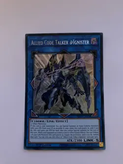 ALIN-EN051 Allied Code Talker @Ignister Secret Rare 1st YuGiOh - Image 1