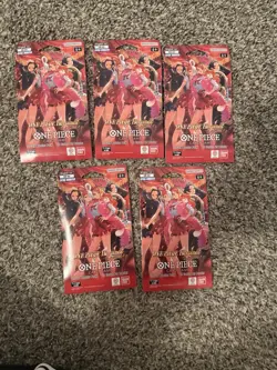 One Piece TCG Heroines Edition EB-03 Sleeved Booster Packs Lot of 5 Sealed - Image 1