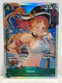 Nami OP14-031 (SR) The Azure Sea’s Seven One Piece TCG English Super Rare - Image 1