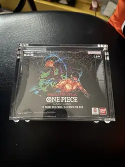 One Piece OP06 Wings of the Captain SEALED Booster Box W Acrylic Case - Image 1