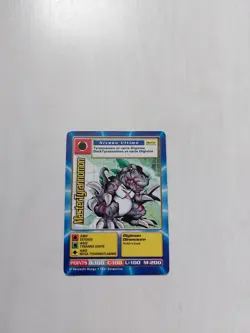 Mastertyrannomon Carte Digimon Francais Bandai 1999 Bo-133 Serie 3 French Card - Image 1