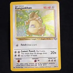 Pokemon TCG Kangaskhan Holo Rare Card 5/64 Jungle 1999 - Image 1