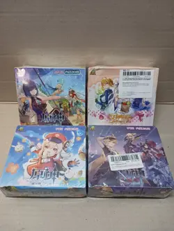 Genshin Impact Trading Collectible Card Game Booster Box CCG TCG SSR UR 4 Boxes - Image 1