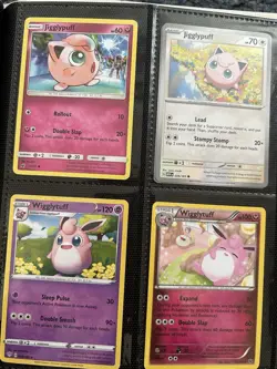 Jigglypuff & Wigglytuff Lot Of 4 Cards NM From Various Sets - Image 1