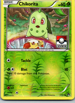 Chikorita - 1/122 (Pokemon League) Promo League & Championship Cards 001/122 LP - Image 1