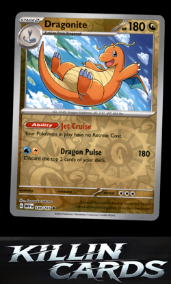 Reverse Holofoil Dragonite 149/165 Pokemon Rare SV: Scarlet & Violet 151 Card NM - Image 1