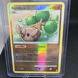 Bonsly 71/130 Reverse Holo - Diamond & Pearl Base Set Vintage Pokemon MP BR3 - Image 1