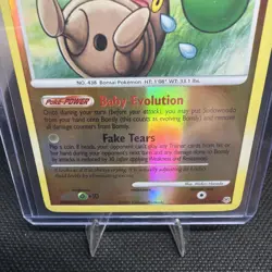 Bonsly 71/130 Reverse Holo - Diamond & Pearl Base Set Vintage Pokemon MP BR3 - Image 3