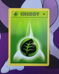 Grass Energy #99/102 1st Edition Energy Base Set Pokemon TCG - Image 2