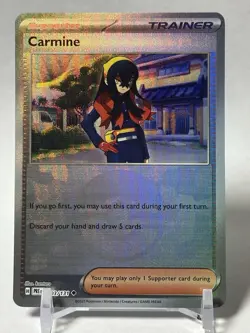 Pokemon TCG Carmine 103/131 Reverse Holo Pokeball Prismatic Evolutions NM/M - Image 1