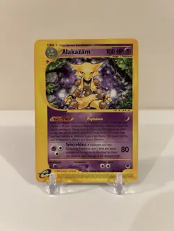 2002 Pokemon Expedition Base Set Alakazam Non-Holo Rare 33/165 Lightly Played - Image 1