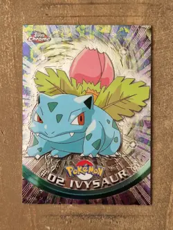 Pokemon 2000 Topps Chrome #2 Ivysaur NM - Image 1