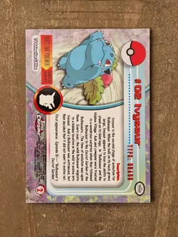 Pokemon 2000 Topps Chrome #2 Ivysaur NM - Image 3