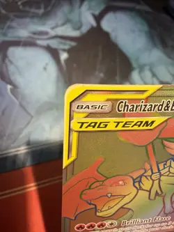 Charizard & Braixen Tag Team GX 251/236 Rainbow Holo Secret Rare Pokemon - Image 2