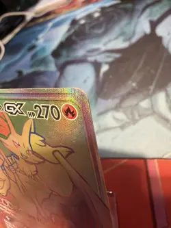 Charizard & Braixen Tag Team GX 251/236 Rainbow Holo Secret Rare Pokemon - Image 3