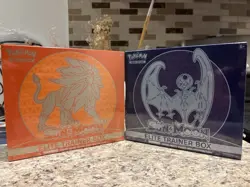 Pokemon TCG Sun and Moon Base Set ETB Set of 2 - Brand New Sealed - Image 1