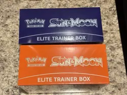 Pokemon TCG Sun and Moon Base Set ETB Set of 2 - Brand New Sealed - Image 2