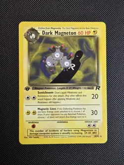 Pokemon 1ST Edition Team Rocket 28/82 Dark Magneton Non-Holo NM - Image 1