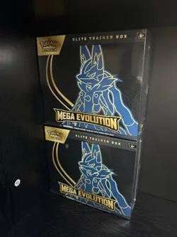 Pokemon TCG: Mega Evolution ETB Elite Trainer Box - Lucario - NEW - SEALED 2X - Image 1