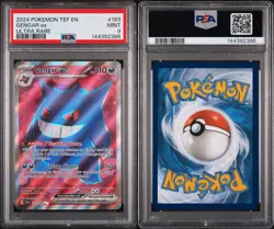 2024 POKEMON TEF EN-TEMPORAL FORCES #193 GENGAR EX ULTRA RARE PSA 9 - Image 5
