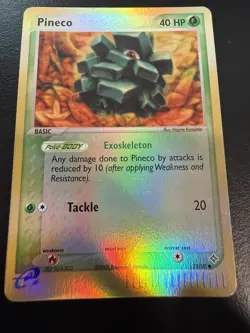 Pokemon TCG Reverse Holo Pineco 71/97 EX Dragon NM- - Image 1