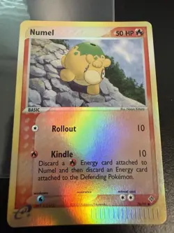 Pokemon TCG Numel 70/97 EX Dragon Reverse Holo Common LP - Image 1