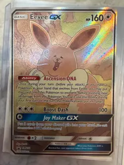 Pokemon TCG Eevee GX SM233 Full Art Promo Black Star Ultra Rare Holo NM - Image 1