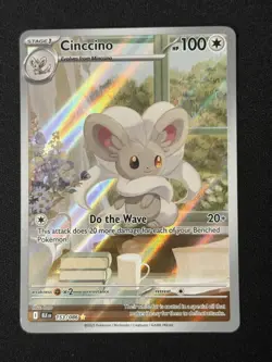 Pokemon TCG Cinccino blk 153/086 Sv: Black Bolt Holo NM - Image 1