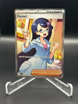 2025 Pokemon TCG Scarlet & Violet Black Bolt 162/086 Fennel Ultra Rare - Image 1