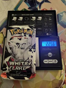 Heavy! 22.56g Pokemon TCG SV10.5 White Flare Booster Pack Sealed! - Image 1